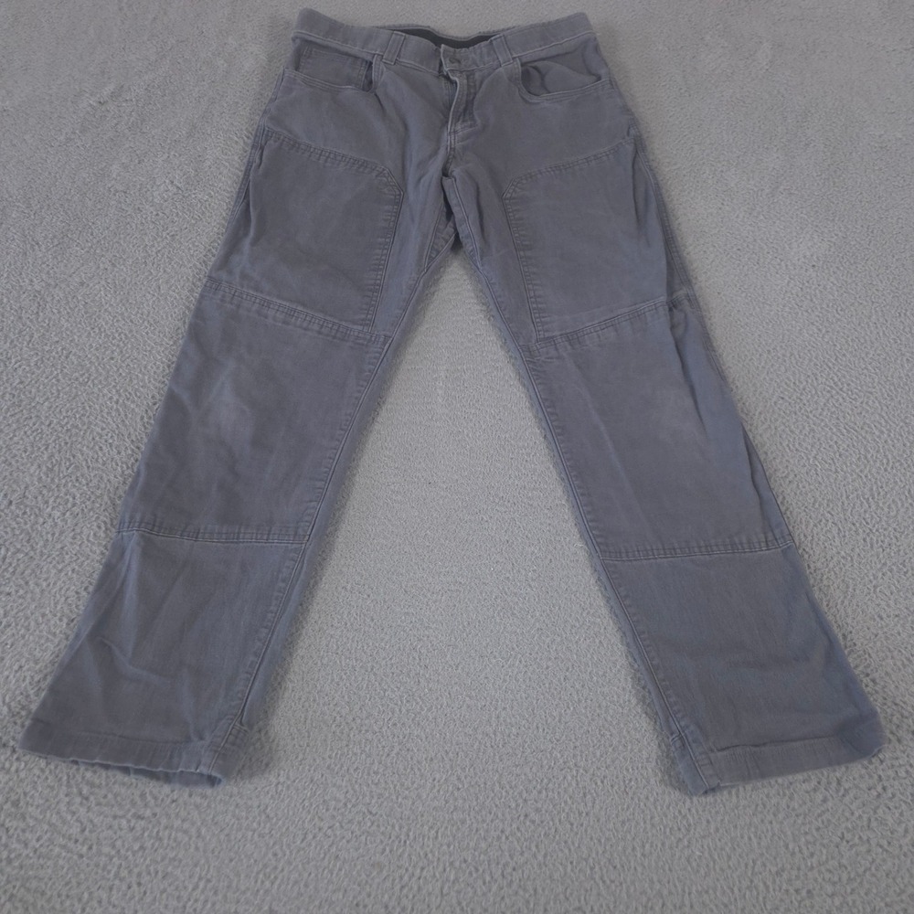 Origin Pants Mens 36x34 Grey Thrive Workwear Tradesman Straight Double Knee USA